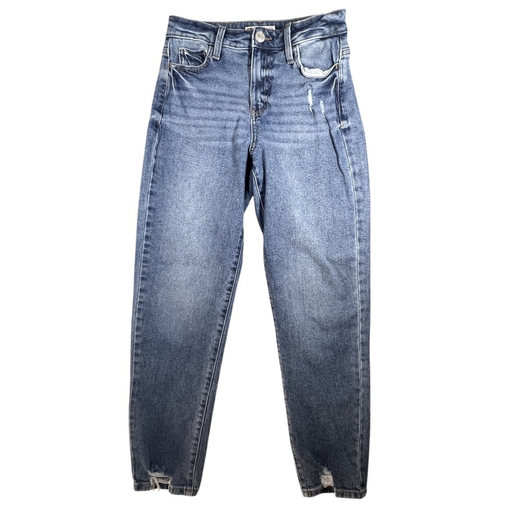 SO GOODS‎ FOR LIFE Women's Size 0/24W Blue High Rise Distressed Mom Jeans